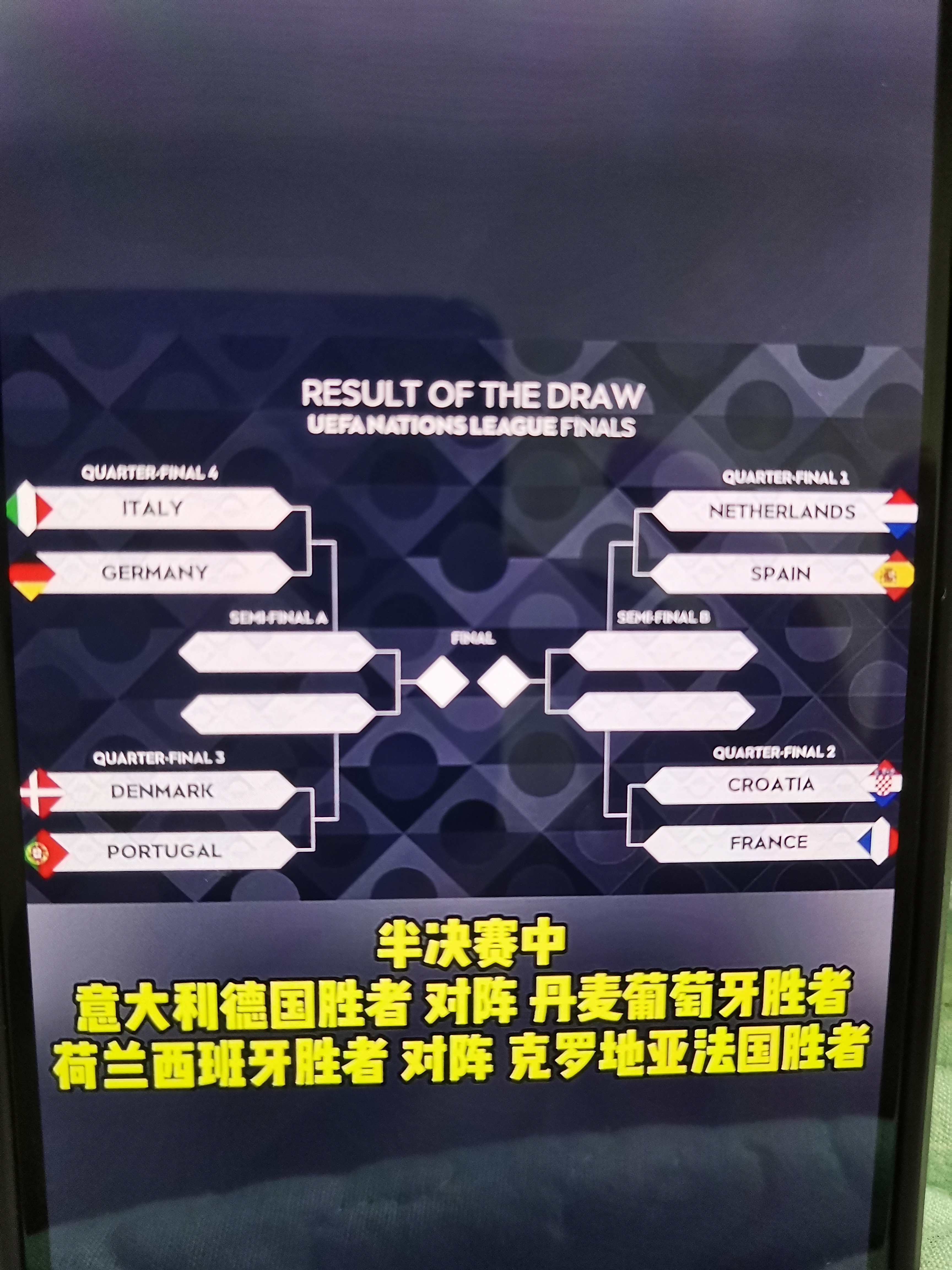 包含意大利队惨败，无缘欧国联四强的词条